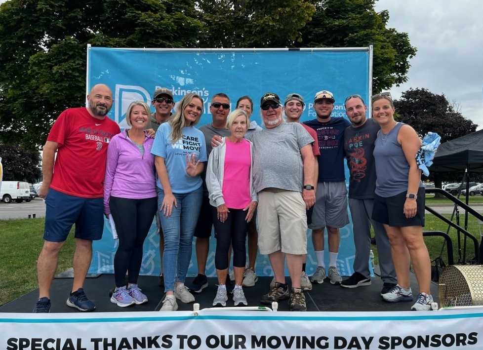 A group of volunteers at an event