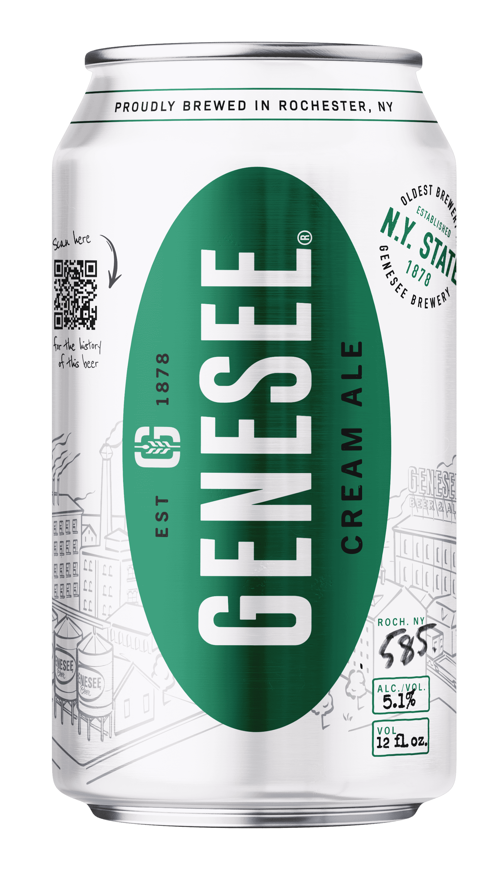 A can of Genesee Cream Ale