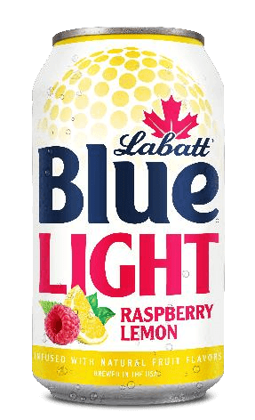 A can of Labatt Blue Light Raspberry Lemon